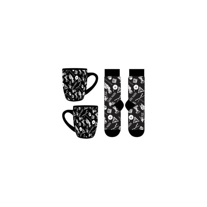 TAZA HARRY POTTER SET TAZA Y CALCETINES