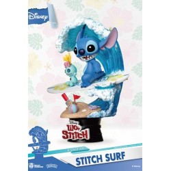 FIGURA DISNEY SUMMER SERIES DIORAMA PVC D-STAGE STITCH SURF 15 CM