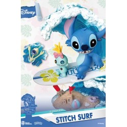 FIGURA DISNEY SUMMER SERIES DIORAMA PVC D-STAGE STITCH SURF 15 CM