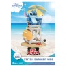 FIGURA DISNEY DIORAMA PVC D-STAGE STITCH SUMMER VIBE 16 CM