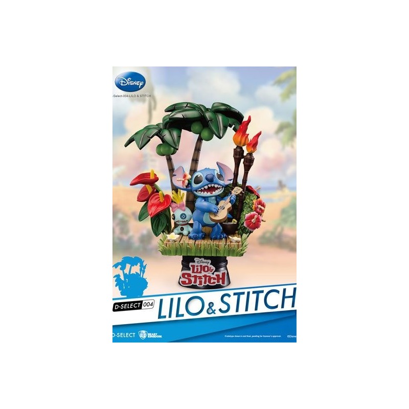 FIGURA DISNEY DIORAMA D-STAGE STITCH UKELE 14 CM
