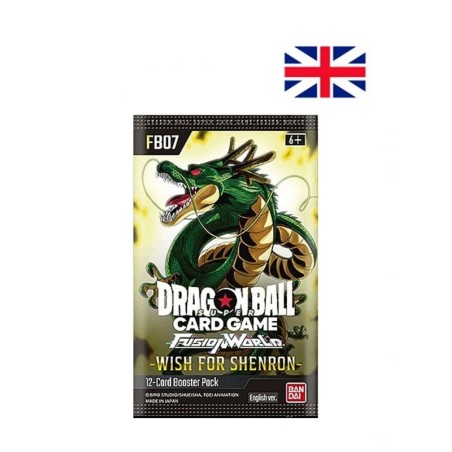 SOBRE DRAGON BALL SUPER TCG FUSION WORLD WISH FOR SHENRON FB07. Idioma Inglés