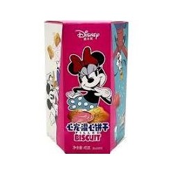 GALLETITAS CON DISEÑO DISNEY RELLENAS DE CREMA SABOR FRESA 45 GR.