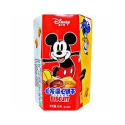 GALLETITAS CON DISEÑO DISNEY RELLENAS DE CREMA SABOR CHOCOLATE 45 GR.