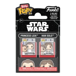 BITTY POP! STASR WARS (PACK 2 UD.  HAN SOLO & PRINCESS LEIA)