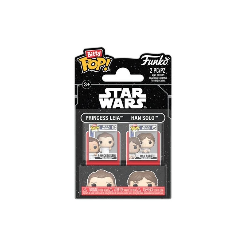 BITTY POP! STASR WARS (PACK 2 UD.  HAN SOLO & PRINCESS LEIA)