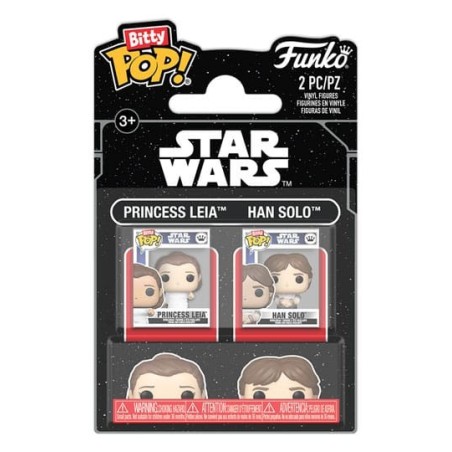 BITTY POP! STASR WARS (PACK 2 UD.  HAN SOLO & PRINCESS LEIA)