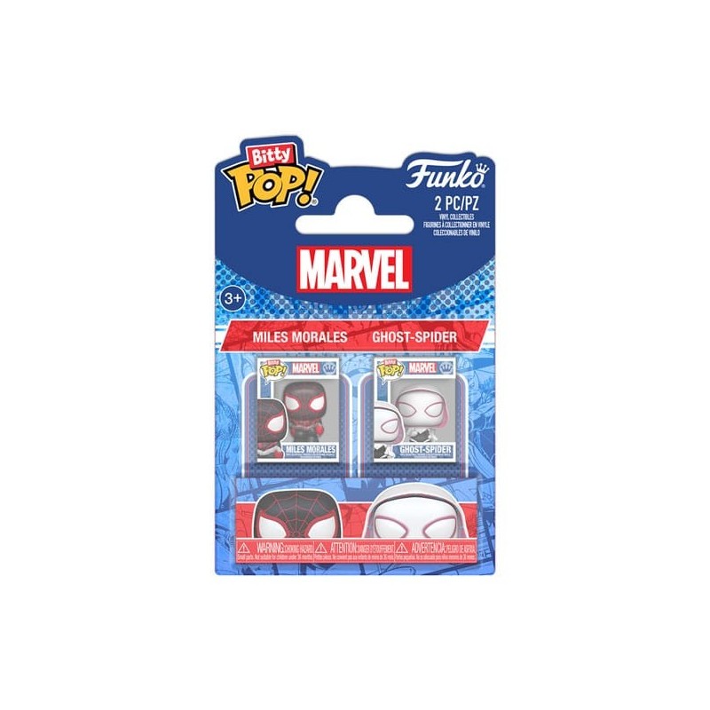 BITTY POP! MARVEL SPIDERMAN (PACK 2 UD.  MILES MORALES & GHOST-SPIDER)