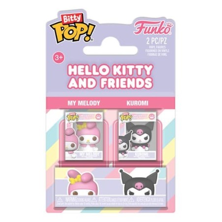 BITTY POP! HELLO KITTY AND FRIENDS (PACK 2 UD. MY MELODY & KUROMI)