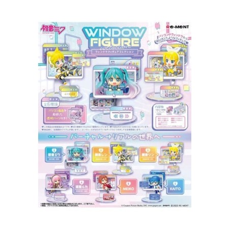HATSUNE MIKU MINIFIGURAS WINDOW FIGURE COLLECTION RE-MENT