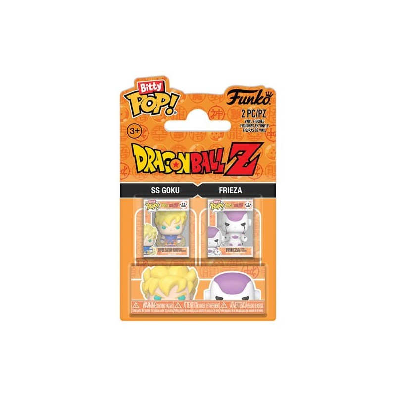 BITTY POP! HELLO DRAGON BALL (PACK 2 UD. SS GOKU & FRIEZA)