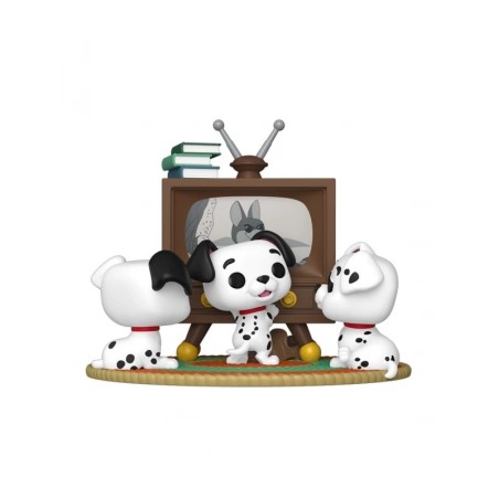 * RESERVA * FUNKO POP! 101 DALMATIANS "DALMATAS" (MOVIE MOMENT ROLLY, PATCH & LUCKY WITH TV) 1664