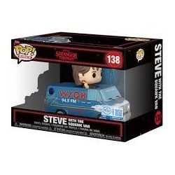 * RESERVA * FUNKO POP! STRANGER THINGS (POP! RIDES STEVE WITH THE SKUAWK  VAN EXCLUSIVE) 138