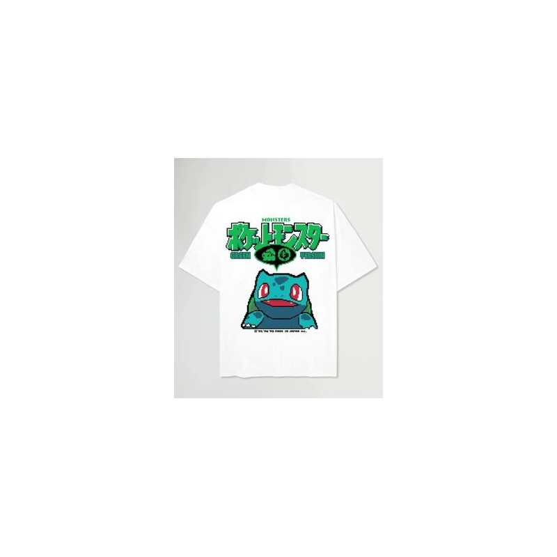 CAMISETA MADE IN JAPAN POKEMON BULBASAUR (GREEN VERSION)