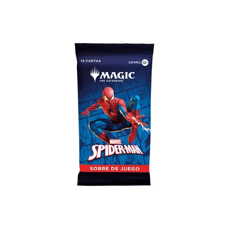 CARTAS MAGIC TCG SOBRE MARVEL SPODER-MAN (SOBRE DE JUEGO) 14 CARTAS CASTELLANO
