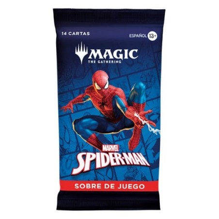 CARTAS MAGIC TCG SOBRE MARVEL SPODER-MAN (SOBRE DE JUEGO) 14 CARTAS CASTELLANO
