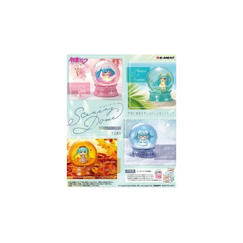 HATSUNE MIKU GLOBOS DE NIEVE SCENERY DOMES RE-MENT