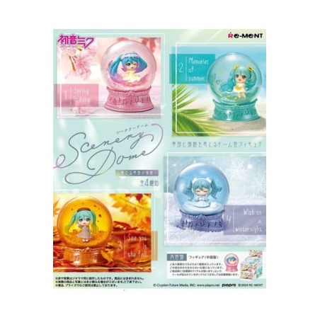 HATSUNE MIKU GLOBOS DE NIEVE SCENERY DOMES RE-MENT
