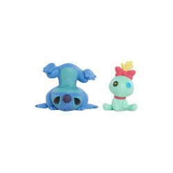 LILO & STITCH PACK DE 2 MINIFIGURAS SCRUMP & UPSIDE DOWN STITCH 7 CM