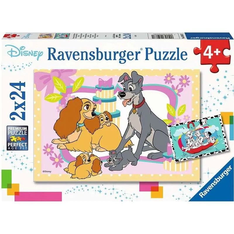 PUZZLE DISNEY CACHORROS 2x24