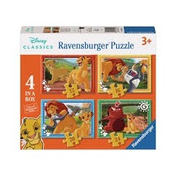 PUZZLE DISNEY EL REY LEON (4 PUZZLES)