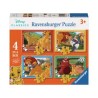 PUZZLE DISNEY EL REY LEON (4 PUZZLES)