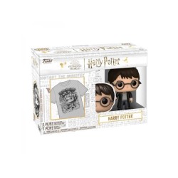 CAMISETA + FUNKO HARRY POTTER TALLA L