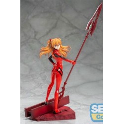 FIGURA EVANGELION: 3.0+1.0 THRICE UPON A TIME ESTATUA LUMINASTA PVC ASUKA SHIKINAMI LANGLEY X SPEAR OF LONGINUS 20 CM