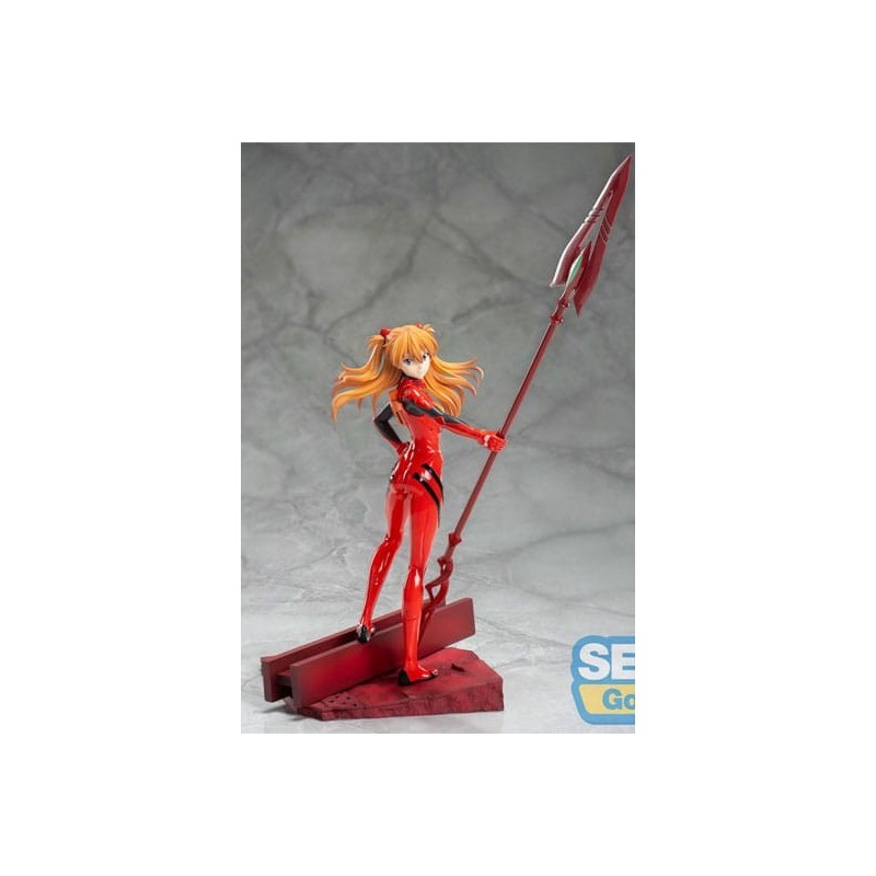 FIGURA EVANGELION: 3.0+1.0 THRICE UPON A TIME ESTATUA LUMINASTA PVC ASUKA SHIKINAMI LANGLEY X SPEAR OF LONGINUS 20 CM