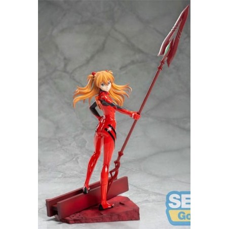 FIGURA EVANGELION: 3.0+1.0 THRICE UPON A TIME ESTATUA LUMINASTA PVC ASUKA SHIKINAMI LANGLEY X SPEAR OF LONGINUS 20 CM