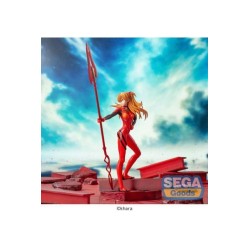 FIGURA EVANGELION: 3.0+1.0 THRICE UPON A TIME ESTATUA LUMINASTA PVC ASUKA SHIKINAMI LANGLEY X SPEAR OF LONGINUS 20 CM