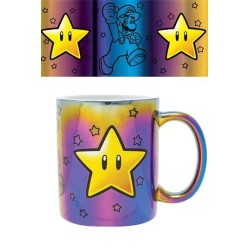 TAZA SUPER MARIO (METALLIC STAR POWER)