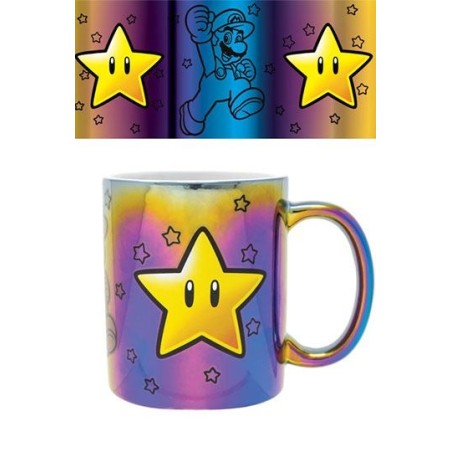 TAZA SUPER MARIO (METALLIC STAR POWER)