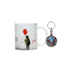 TAZA IT YOU'LL FLOAT TOO + LLAVERO (SET REGALO)