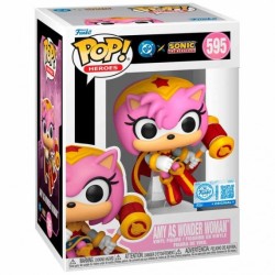 FUNKO POP! DC X SONIC THE HEDGEHOG (AMY AS WONDER WOMAN) 595