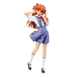 FIGURA NEON GENESIS EVANGELION ESTATUA PVC XSTELLAR ASUKA UNIFORM VER. 21 CM SEGA