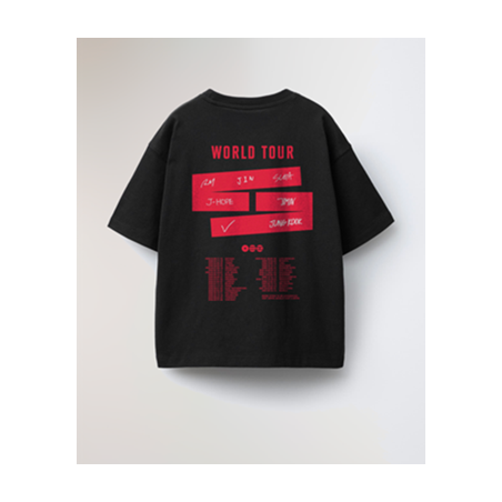 CAMISETA MADE IN JAPAN BTS WORLD TOUR BLACK