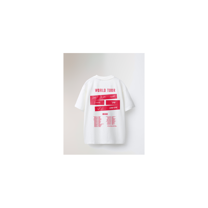 CAMISETA MADE IN JAPAN BTS WORLD TOUR WHITE
