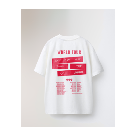 CAMISETA MADE IN JAPAN BTS WORLD TOUR WHITE