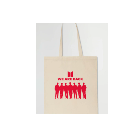 BOLSA DE TELA BTS WE ARE BACK