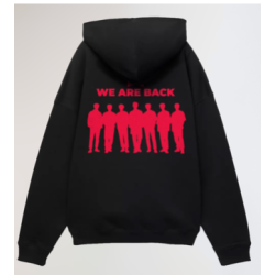 SUDADERA NEGRA MADE IN JAPAN BTS WE ARE BACK