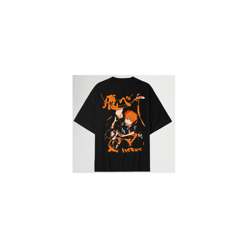 CAMISETA MADE IN JAPAN KARASUNO HIGH NEGRA