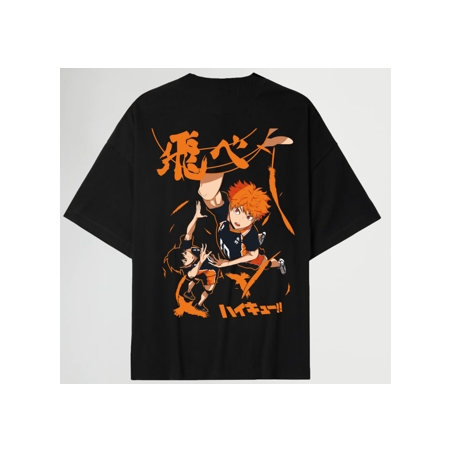 CAMISETA MADE IN JAPAN KARASUNO HIGH NEGRA