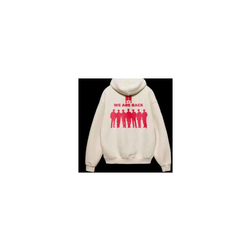 SUDADERA BEIGE MADE IN JAPAN BTS WE ARE BACK TALLA M