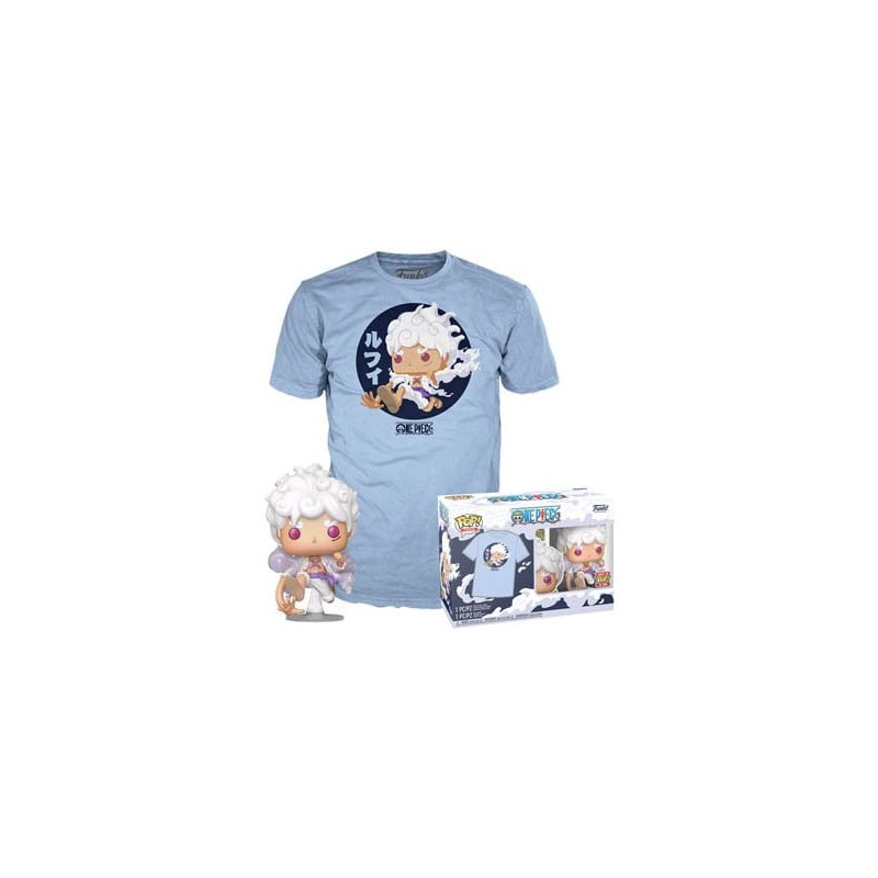 CAMISETA + FUNKO ONE PIECE (LUFFY GEAR FIVE)  TALLA S