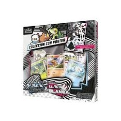 POKEMON TCG ESCARLATA Y PURPURA FULGOR NEGRO Y LLAMA BLANCA COLECCIÓN CON POSTER ESPAÑOL