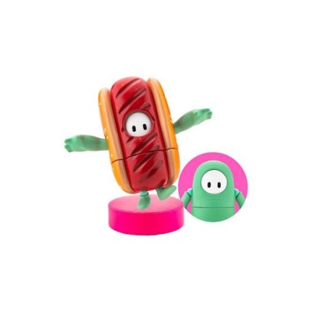 FIGURA FALL GUYS: ULTIMATE KNOCKOUT FIGURA 1/20 PACK 03 MINT CHOCOLATE / HOT DOG SKIN 8 CM