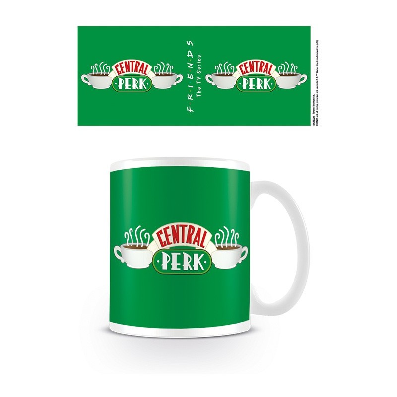 TAZA FRIENDS 320 ML CENTRAL PERK GREEN