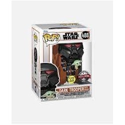 FUNKO POP! STAR WARS (DARK TROOPER WITH GROGU GITD) 488