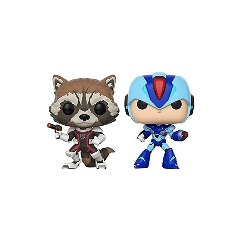 FUNKO POP! MARVEL GAMERVERSE MARVEL VS CAPCOM (ROCKET VS MEGA MAN X)